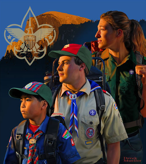 Piedmont Scout Council artwork by Derek Mueller