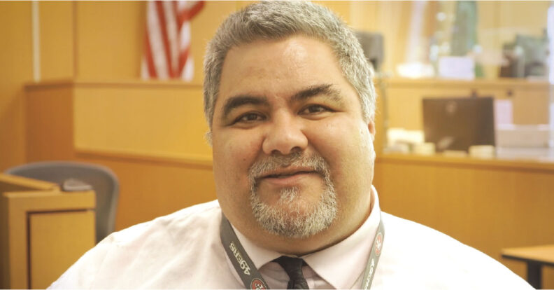 Fa’amomoi Masaniai III in a King County District Court room