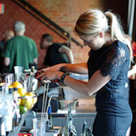 Blake Loos prepares a cocktail at Etsi Bravo