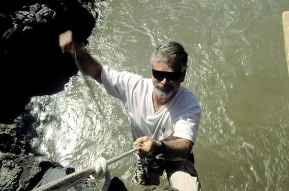 Randy Stacey rappels