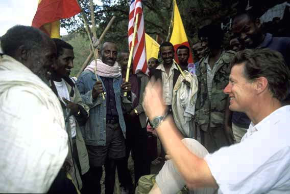 Ken Frantz receiving village elders
