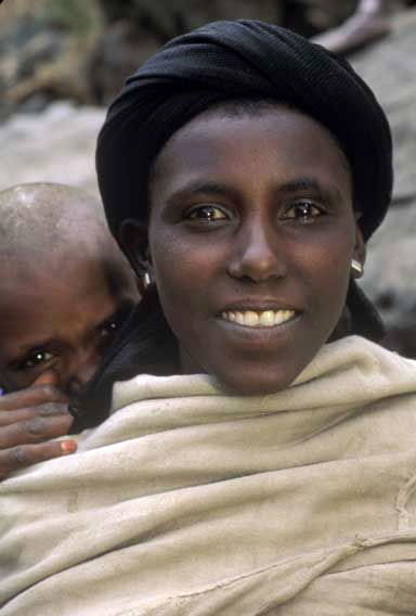 young woman and her child