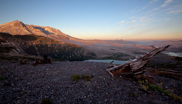Mount St. Helens crater