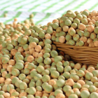 yellow and green peas