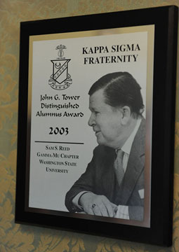 John G. Tower Distinguished Alumnus Award for Kappa Sigma fraternity, 2003