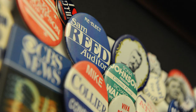 Reed's campaign button