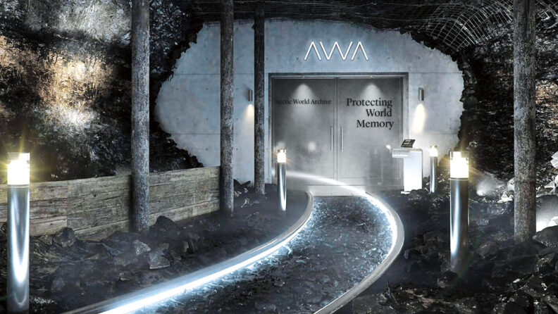 Entrance to the Arctic World Archive vault
