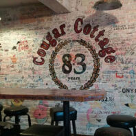 Cougar Cottage interior wall