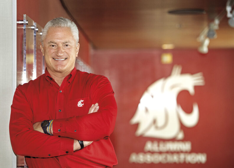 Tim Pavish on location in the WSU Alumni Centre