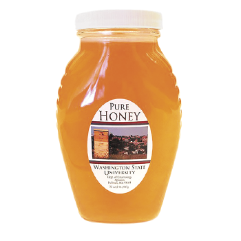 Washington State University honey bottle