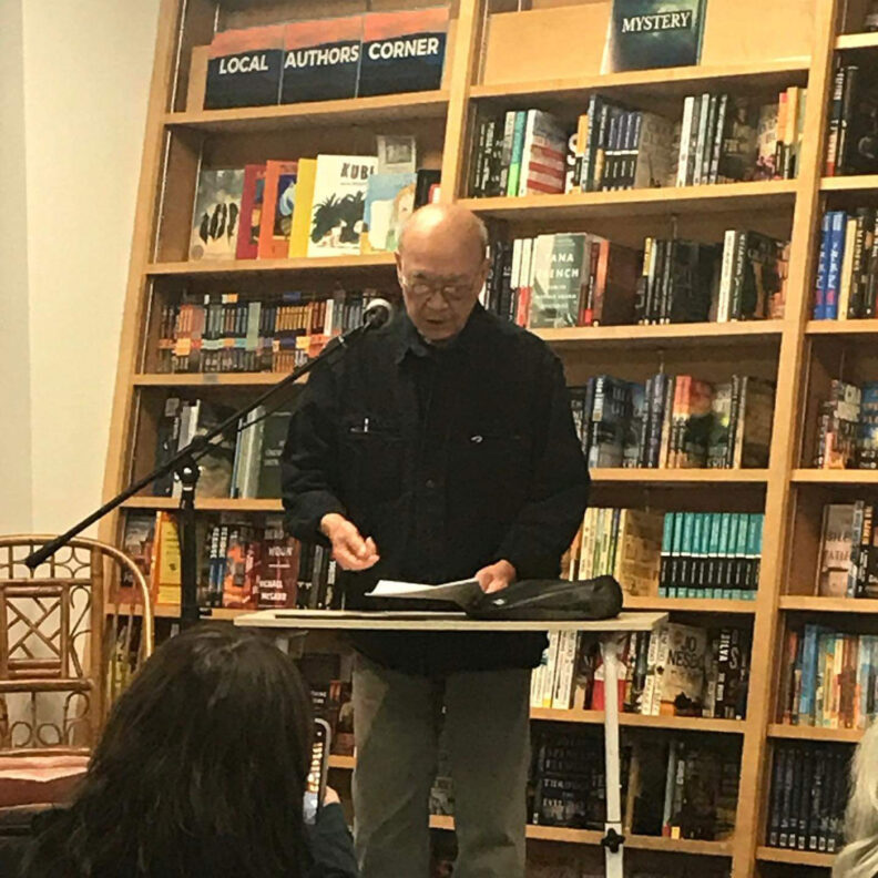 Alex Kuo reading at bookshop