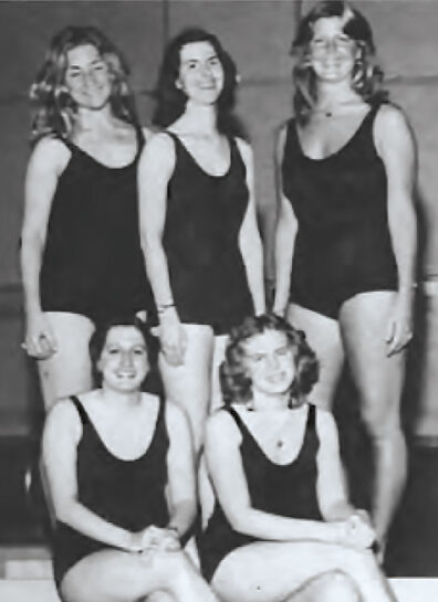 Fish Fans synchronized swim team at Washington State University in 1976