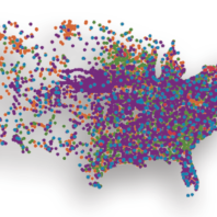 US map showing suspected PFAS industrial discharges