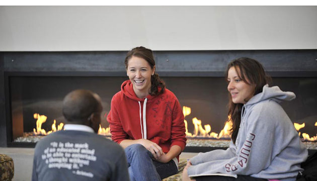 fireplace in Olympia Avenue Hall