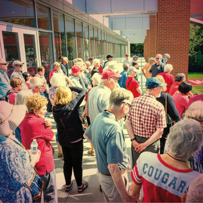 Touring modern Martin Stadium and Gesa Field during the reunion