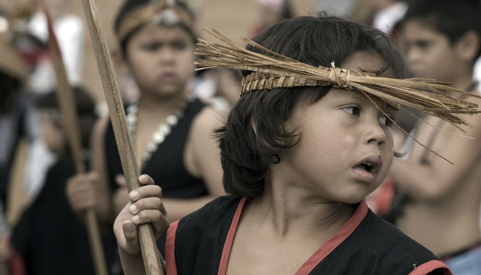 A boy at the annual Makah Days