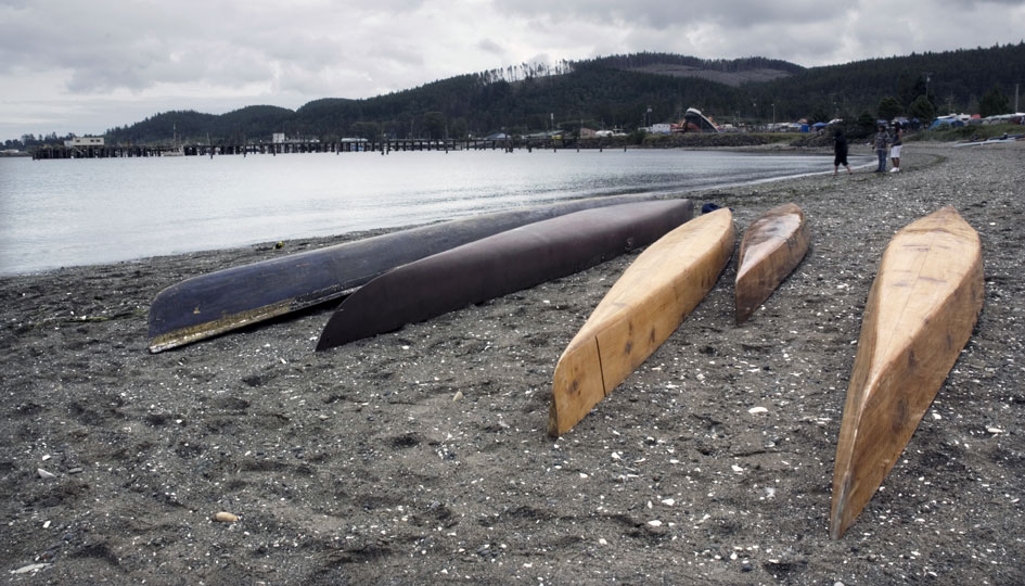 Other coastal tribes, from the U.S. and Canada, come to Neah Bay for Makah Days canoe races