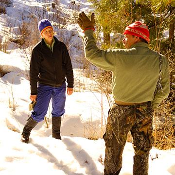 MacArthur describes where he saw tracks of another cougar the previous day.