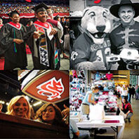 Grid of photos from Beasley Coliseum events