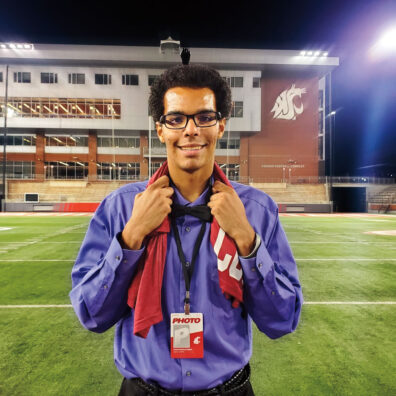 Gillis Williams on the WSU football field