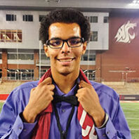 Gillis Williams on the WSU football field