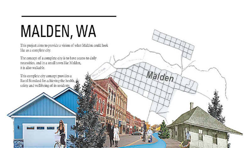 poster of Malden, Washington, project by WSU landscape architecture students