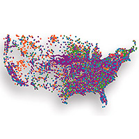 US PFAS industrial discharges map