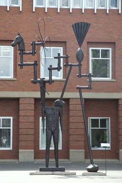 Red Horse Capture sculpture