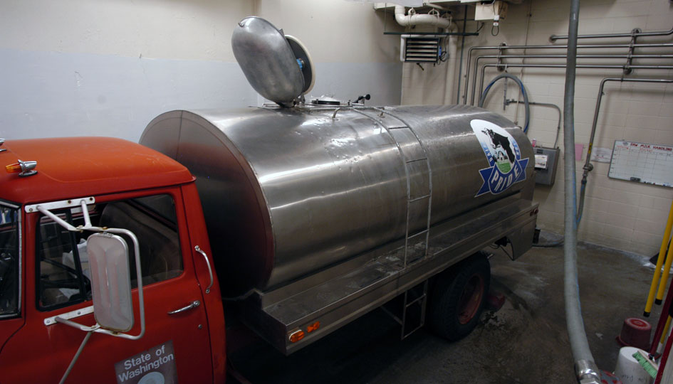 Fresh milk is delivered