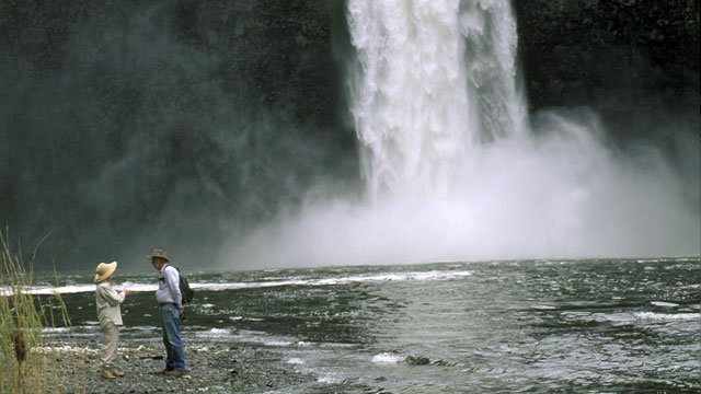 Jo Savage and Gary Webster at Palouse Falls.
