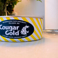 Can of Cougar Gold cheese