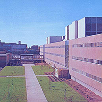 Detail of Johnson Hall postcard