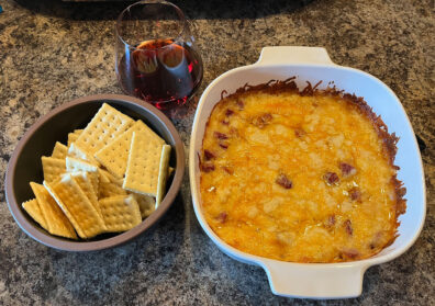 Baked Cougar Gold Brat Tailgate Dip