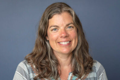 Profile shot of Julie Postma