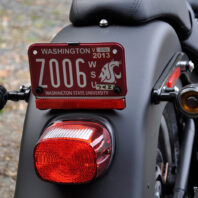 WSU motorcycle license plate