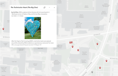 ArcGIS campus art map detail