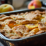 peach dessert