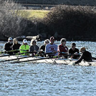 Rowing a shell on the Snake River