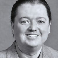 Closeup portrait of Jason Porter in black and white