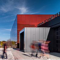 Front of the Jordan Schnitzer Museum of Art WSU