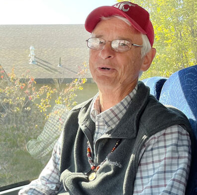 Richard Scheuerman in a WSU baseball cap