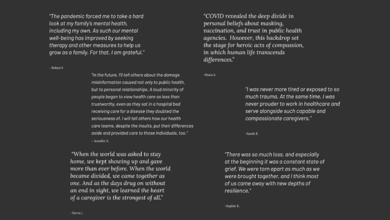 Project Portrait panel one quotes