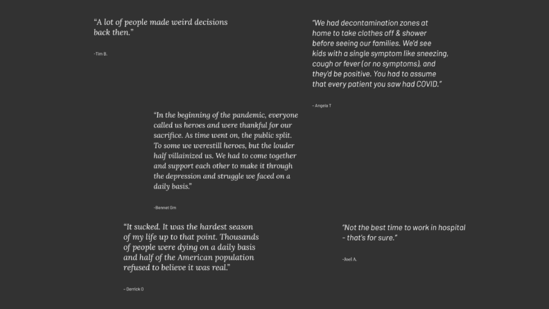 Project Portrait panel two quotes