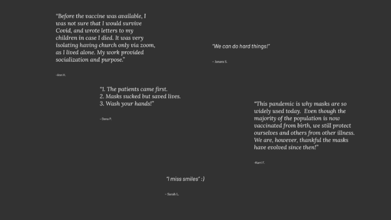 Project Portrait panel four quotes