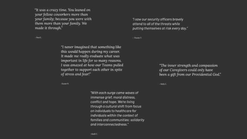 Project Portrait panel five quotes