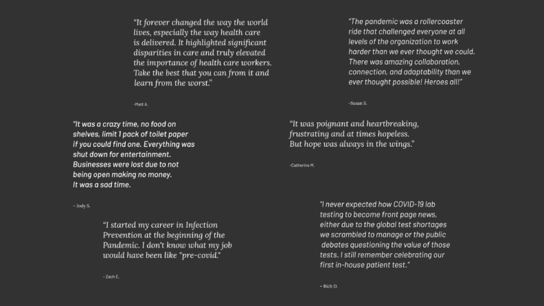 Project Portrait panel six quotes