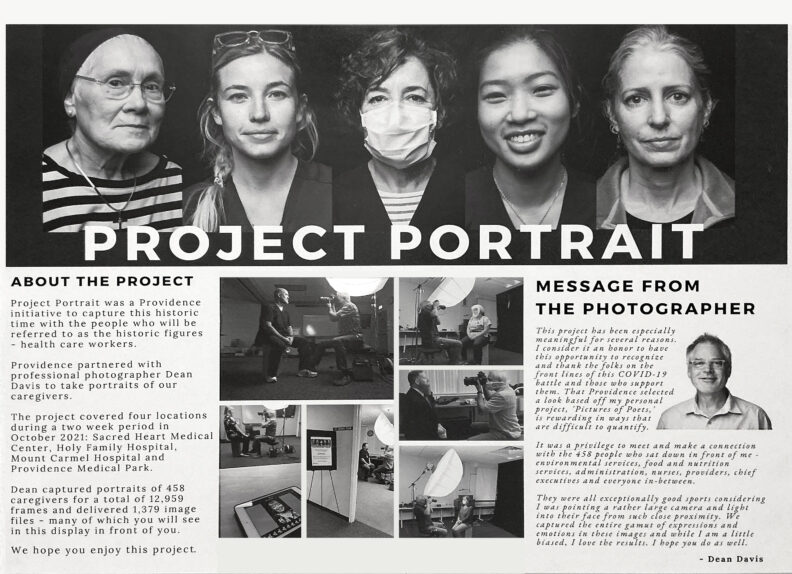 Project Portrait informational panel