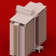 WSU Orton Hall built with LEGOs