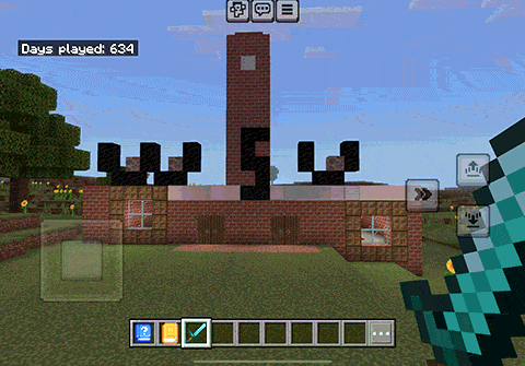 Bryan Hall built in Minecraft