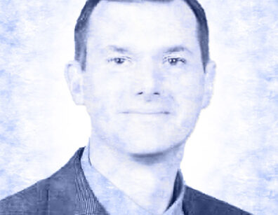photoillustration of man in a suit with short hair